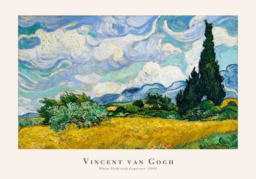 Wheat Field with Cypresses - Vincent Van Gogh