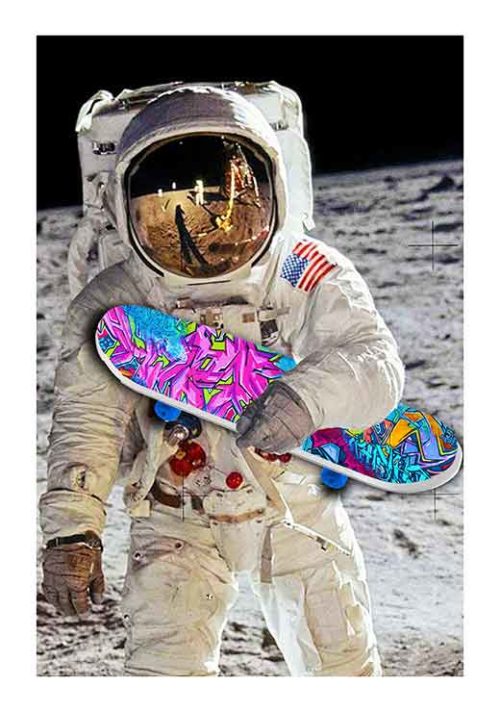 Astronaut Skateboard - Tony Rubino