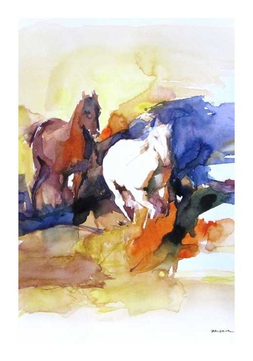 Galloping Horses - Sylvia Baldeva