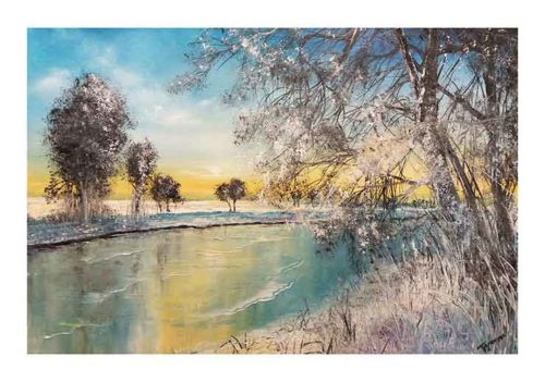 Winter Landscape With The River no. 1 - Tomasz Groma