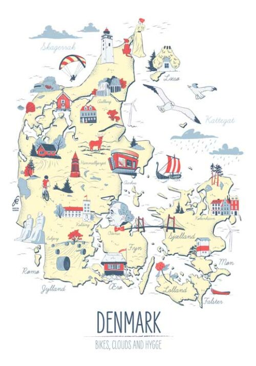 Denmark Map - Radostina Kazakova