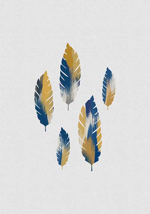 Leaves Blue - Orara Studio