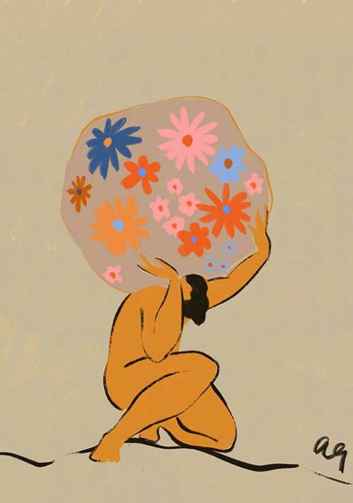 World On Her Shoulders - Arty Guava