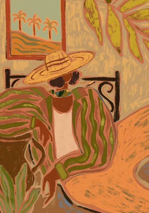 Lady in Stripe - Arty Guava
