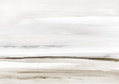 Watercolor Landscape No. 10 Neutral Tones - Nouveau Prints