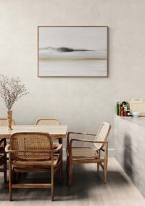 Watercolor Landscape No. 12 Black and Beige - Nouveau Prints