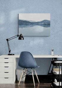 Watercolor Landscape No. 16 Shades of Blue - Nouveau Prints