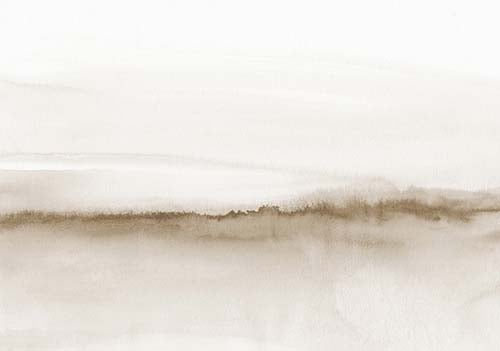 Watercolor Landscape No. 19 Beige - Nouveau Prints