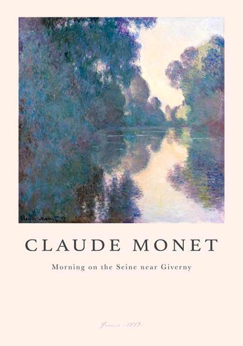 Morning on the Seine Near Giverny - Claude Monet