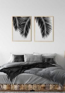 Palm Leaf Black and White 2 - Orara Studio