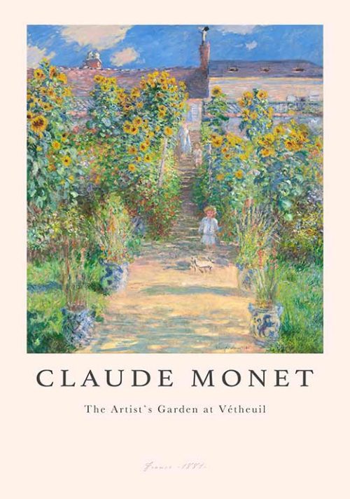 The Artists Garden at Vetheuil - Claude Monet