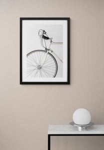 White Minimal Bicycle LOVE - Studio Nahili